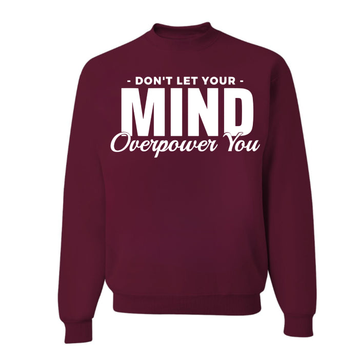 Inspirational mental health cozy crew neck sweatshirt, great for women who seek both style and comfort. Shops near me for the best online options.