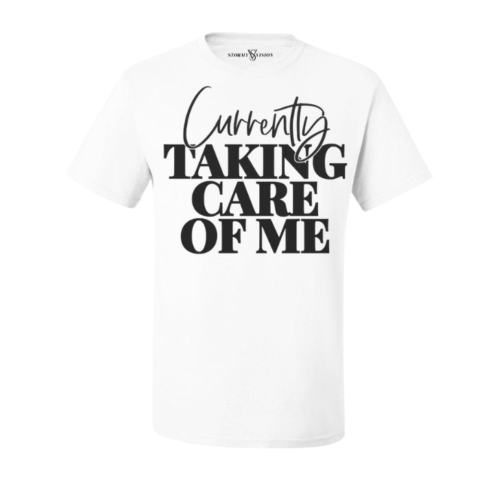 Quality cheap slogan tee for women, employing a self care quote across the front. Great for a boost of self love and care.