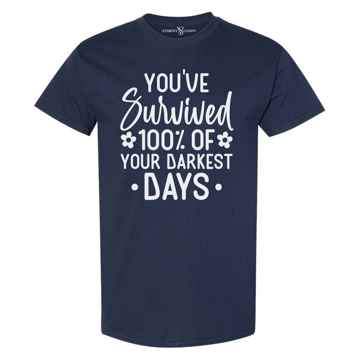 Women's plus size graphic tee with meaningful mental health wording, great for everyday casual wear and outings.