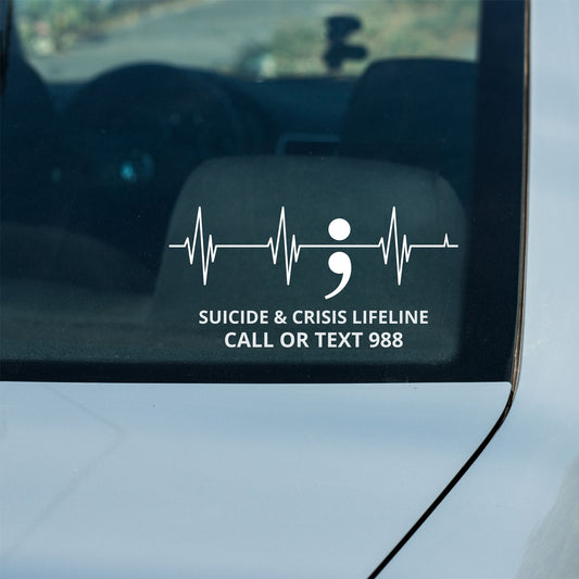 988 Suicide Prevention Decal Bumper Sticker. 
