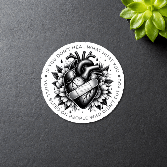 Healing Heart Bandage Tattoo Inspired Sticker
