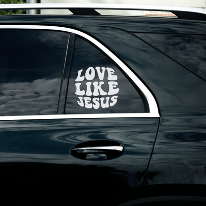 Inspirational Decal Sticker For Car Windows - Love Like Jesus