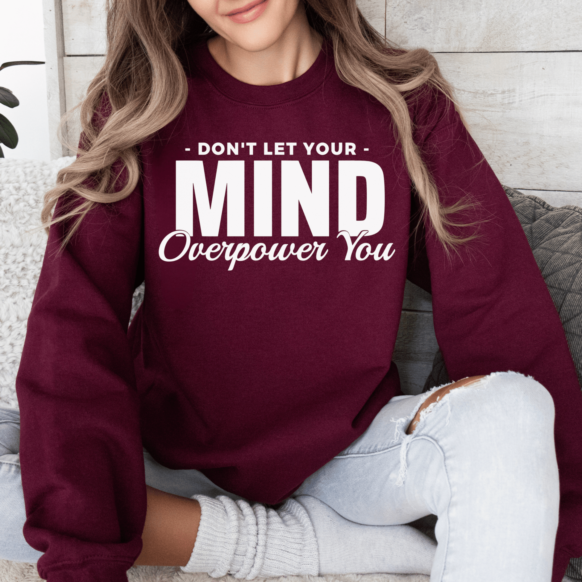 Mental Health Inspired Crewneck -  best online find for inspirational clothing, ideal for promoting mental wellness.
