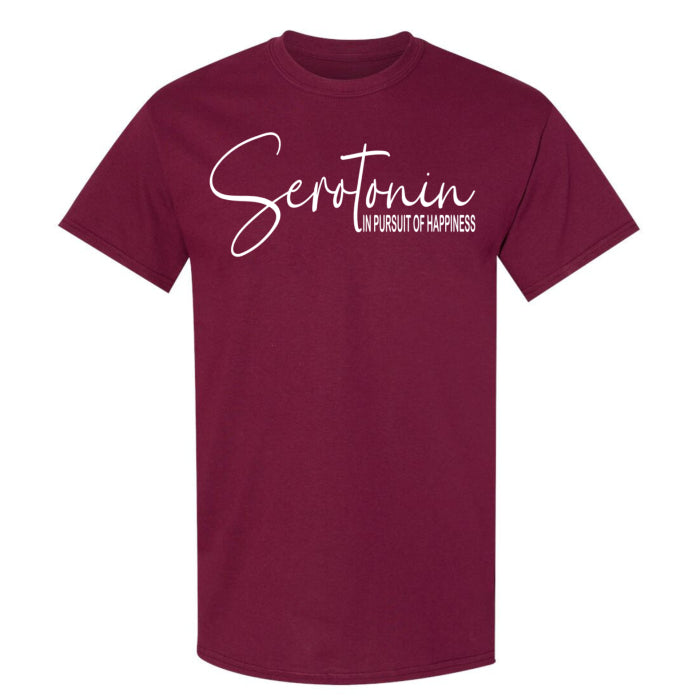 Best quality t-shirt for women seeking a boost of Serotonin, with a inspirational quote in white font.