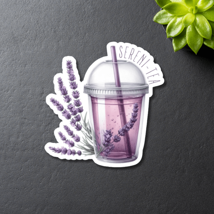 Iced Lavender Tea Sereni - Tea Sticker