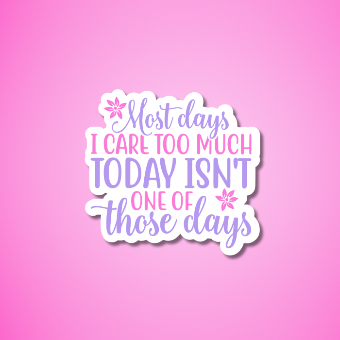 mental health inspired sticker quote on a pink gradient background