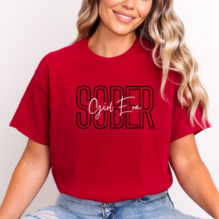 Sober Girl Era Sobriety Tee for Women