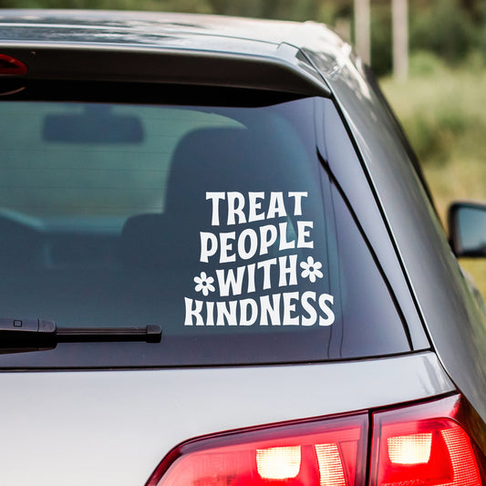Treat People With Kindness Decal - Great gift for women and teens.