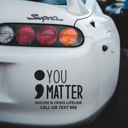 Mental Health and 988 Lifeline Decal Bumper Sticker