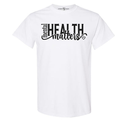 Discount cotton t-shirt, with meaningful and powerful mental health messaging, great for those seeking comfort and quality on a budget.