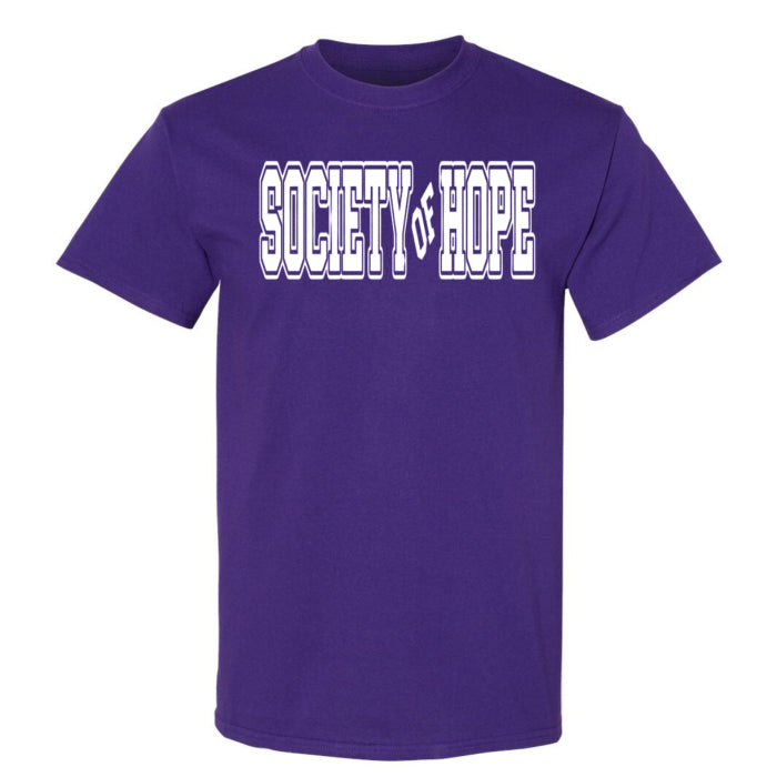 Quality cotton t-shirt, with Society of Hope Quote, Ideal for everyday casual outings and seasonal wear.