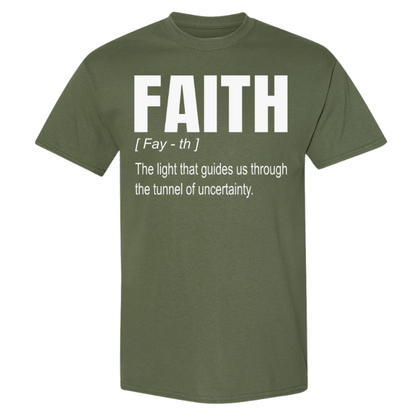 Faith clothing - inclusive sizing for all body types. Great for plus size Christian women looking for faith based apparel.