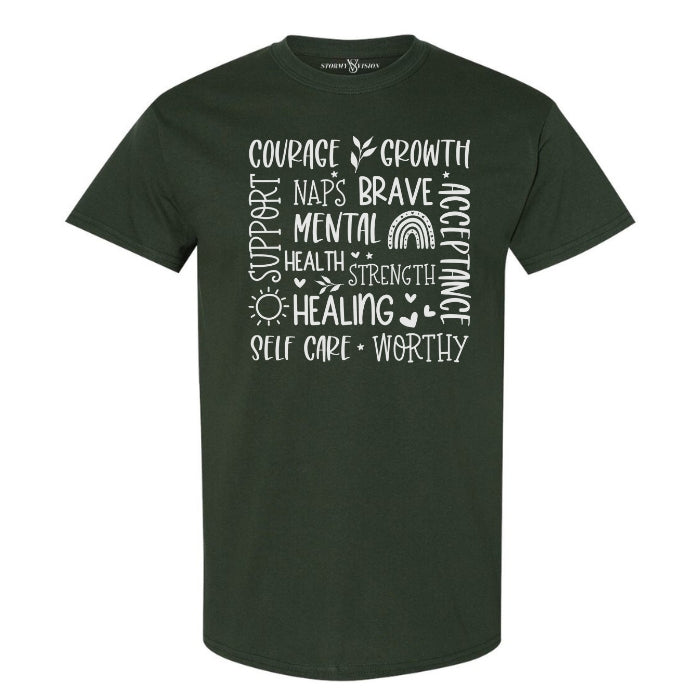 Mental Health Word Cloud T-Shirt