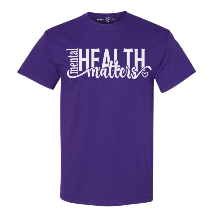 Women's casual t shirts with meaningful mental health quote. Pairs well with boots and jeans.