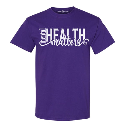 Women's casual t shirts with meaningful mental health quote. Pairs well with boots and jeans.