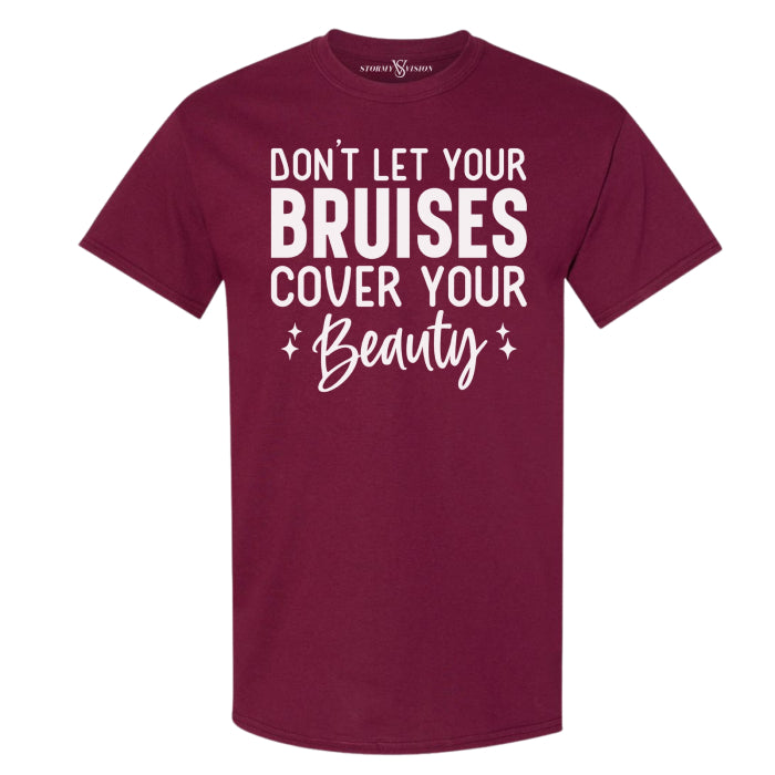 Inexpensive high quality tees for women and teens, that employs the message of self love and overcoming trauma.