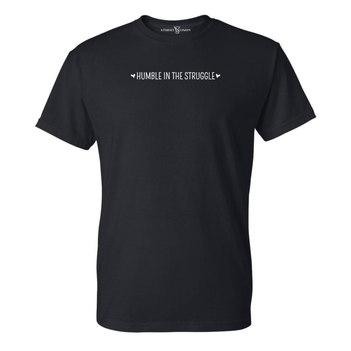 Women's inclusive size black graphic tee, with text-based quote and stylish accents, great for plus size women seeking a cute casual everyday tee.