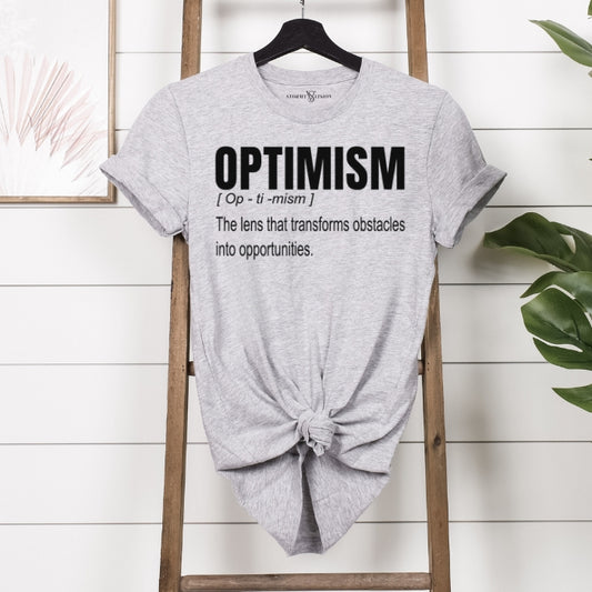 Unique and different definition shirt, featuring a custom definition for transforming obstacles into opportunities. 