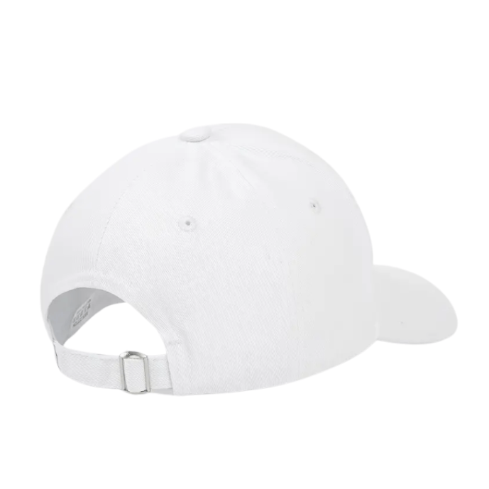 Smiley Face - Baseball Cap - White - Adjustable Slide - Back View - Stormy Vision